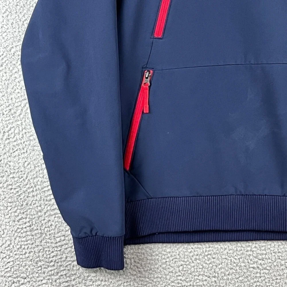 The North Face Men's Small Tekno Pullover Hoodie Jacket Navy‎ Blue (stain/wear)